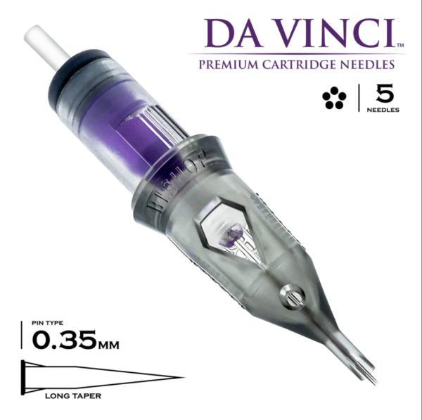 Bishop Da Vinci V2 Needle Cartridges #12 (.35mm) Round Shader - Image 5