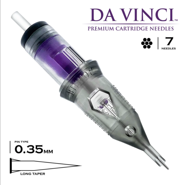 Bishop Da Vinci V2 Needle Cartridges #12 (.35mm) Long Taper Round Liner - Image 6